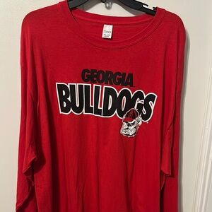 Georgia Bulldogs Red Long Sleeve Shirt